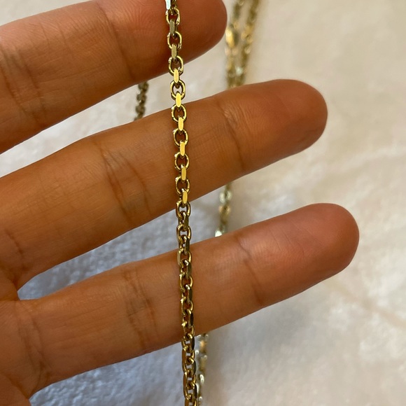 10K Gold Rolo Cable Chain Necklace - Great Condition - 15 Grams - 20 inches - Picture 4 of 7
